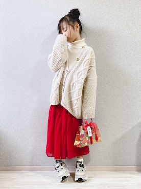 uranさん（キッズ・122cm）の冬コーディネート
