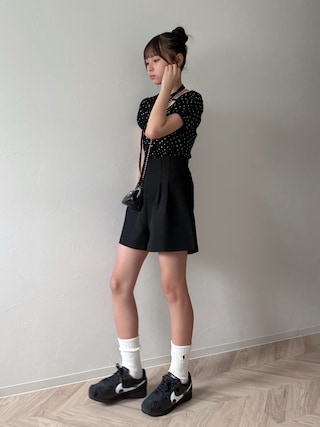 「apres jour mignon（アプレジュールミニョン）のチョーカートップス【ZOZOTOWN限定アイテム】（Tシャツ/カットソー）」を使った、uranさん（キッズ・150cm）の夏コーディネート
