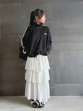 「アイテム（バッグ）」を使った、uranさん（キッズ・147cm）の秋コーディネート