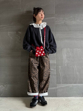 「アイテム（ファッション雑貨）」を使った、uranさん（キッズ・147cm）の秋コーディネート