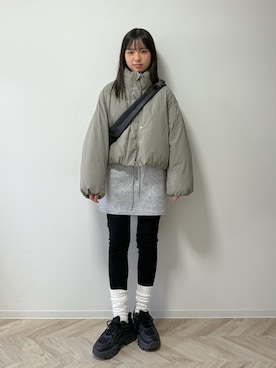 「アイテム（スカート）」を使った、uranさん（キッズ・147cm）の冬コーディネート