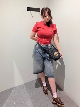 「アイテム（その他パンツ）」を使った、Kikuさん（レディース・158cm）の夏コーディネート