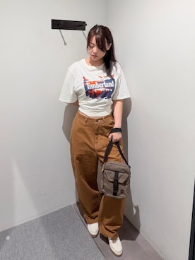 「アイテム（カーゴパンツ）」を使った、Kikuさん（レディース・158cm）の夏コーディネート