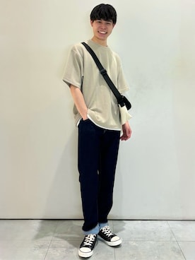 「Lee（リー）のアイテム（バッグ）」を使った、chiiiba0410さん（メンズ・175cm）の春コーディネート