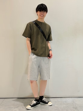 「BACK NUMBER（バックナンバー）のアイテム（パンツ）」を使った、chiiiba0410さん（メンズ・175cm）の夏コーディネート