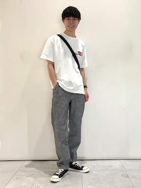 「EDWIN（エドウィン）のアイテム」を使った、chiiiba0410さん（メンズ・175cm）の夏コーディネート