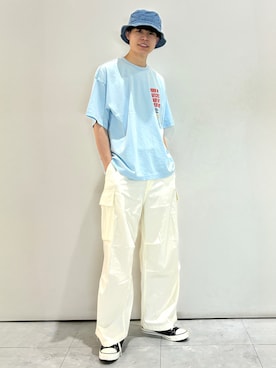 「BACK NUMBER（バックナンバー）のアイテム（パンツ）」を使った、chiiiba0410さん（メンズ・175cm）の夏コーディネート