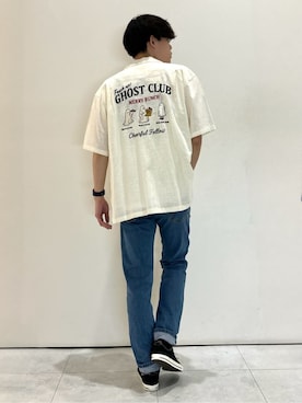 「Levi's（リーバイス）のLevi's(リーバイス)５０５レギュラー（デニムパンツ、ブルー系）」を使った、chiiiba0410さん（メンズ）の春コーディネート