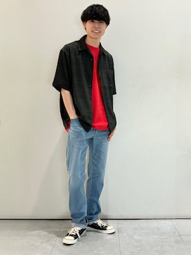 「BACK NUMBER（バックナンバー）のアイテム（トップス）」を使った、chiiiba0410さん（メンズ・175cm）の夏コーディネート