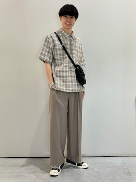 「BACK NUMBER（バックナンバー）のアイテム（パンツ）」を使った、chiiiba0410さん（メンズ・175cm）の夏コーディネート