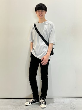「Levi's（リーバイス）のLevi's(リーバイス)【メンズ】「511」デニムパンツ スリム（デニムパンツ、ブラック系）」を使った、chiiiba0410さん（メンズ）の夏コーディネート