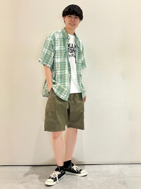 「BACK NUMBER（バックナンバー）のアイテム（トップス）」を使った、chiiiba0410さん（メンズ・175cm）の夏コーディネート