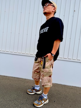 「SEE SEE（シーシー）のアイテム」を使った、ojishu.mlmさん（メンズ・170cm）の夏コーディネート