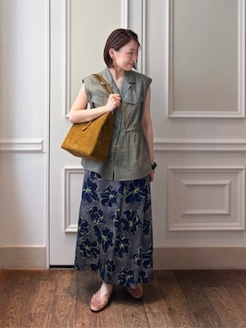 「soeur（スール）のアイテム」を使った、KitaguchTOMORROWLANDさん（レディース・158cm）の夏コーディネート