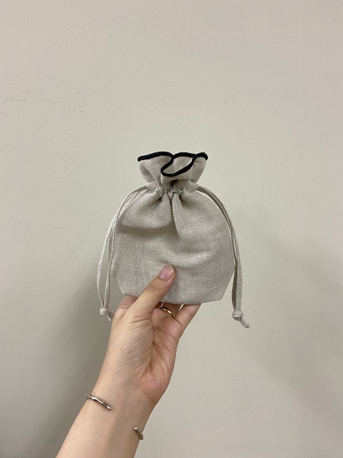 DOORS LIVING PRODUCTS コットンリネンライン巾着SS（ポーチ）｜URBAN