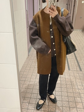 「アイテム（ベスト）」を使った、mmi⚘さん（レディース・153cm・30代）の秋コーディネート