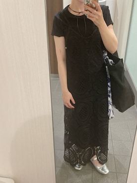 「アイテム（ネックレス）」を使った、mmi⚘さん（レディース・153cm・30代）の夏コーディネート