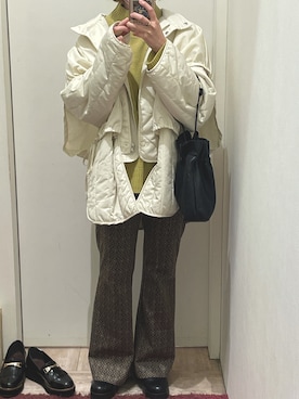 「アイテム（ブルゾン）」を使った、mmi⚘さん（レディース・153cm・30代）の冬コーディネート