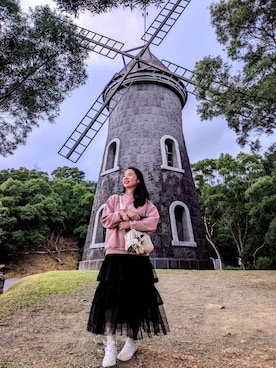 「NET（ネット）のアイテム」を使った、Joyさん（レディース・156cm）の冬コーディネート