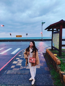 「holiday」｜「アイテム（ジャケット/アウター）」を使った、Joyさん（レディース・156cm）の冬コーディネート