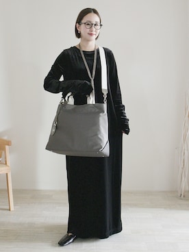 「アイテム（ピアス（両耳用））」を使った、陽さん（レディース・156cm）の秋コーディネート