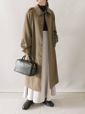 「MACKINTOSH PHILOSOPHY（ﾏｯｷﾝﾄｯｼｭ ﾌｨﾛｿﾌｨｰ）のアイテム」を使った、陽さん（レディース・156cm）の冬コーディネート
