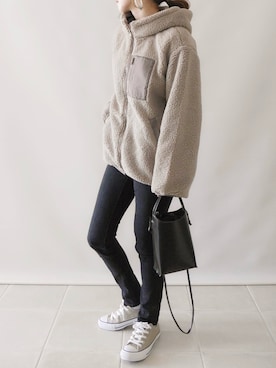「classicalelf（クラシカルエルフ）のアイテム（ブルゾン）」を使った、陽さん（レディース・156cm）の秋コーディネート