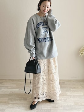 「ボストンバッグ」｜陽さん（レディース・156cm）の冬コーディネート