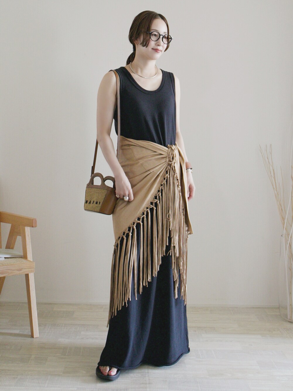 venit（ヴェニット）の「VENIT/ヴェニット FRINGE STOLE（ストール