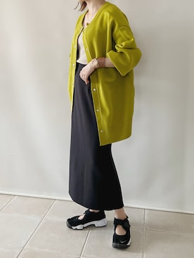 「秋先取りコーデ」｜「アイテム（アクセサリー）」を使った、陽さん（レディース・156cm）の秋コーディネート