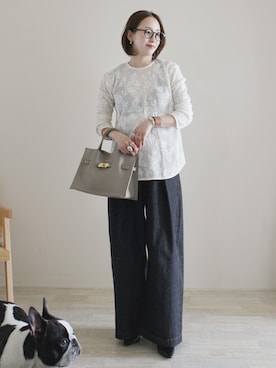 「アイテム（腕時計）」を使った、陽さん（レディース・156cm）の春コーディネート