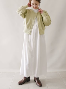 「4youstory（フォーユーストーリー）のアイテム」を使った、陽さん（レディース・156cm）の冬コーディネート