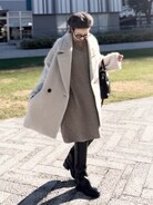 MAISON SPECIALモヘアシャギーチェスターコート白【人気商品】 1703379685_138.jpg