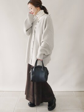 「しまむら（シマムラ）のアイテム（スカート）」を使った、陽さん（レディース・156cm）の冬コーディネート