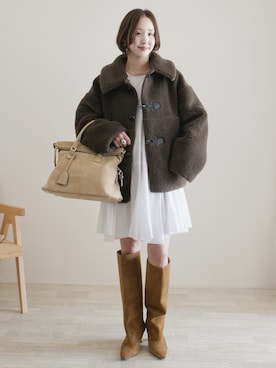 陽さん(レディース・156cm)の冬コーディネート