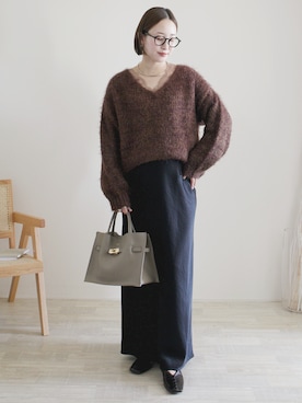 陽さん（レディース・156cm）の冬コーディネート