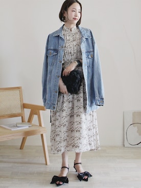 「Ungrid（アングリッド）のアイテム（ジャケット/アウター）」を使った、陽さん（レディース・156cm）の夏コーディネート