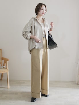 「Ameri（アメリ）のアイテム」を使った、陽さん（レディース・156cm）の冬コーディネート