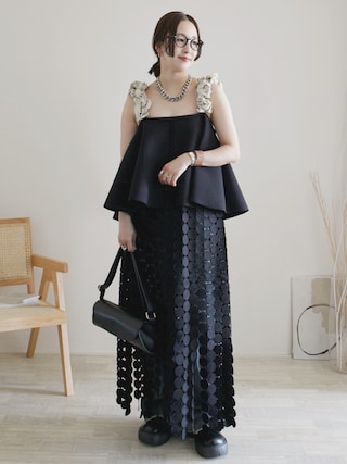 専用Flower Strap 2way Tops Flower Strap 2way Tops/フラワーストラップ2WAYトップス