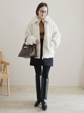 陽さん(レディース・156cm)の冬コーディネート