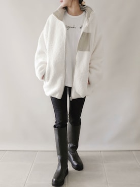 「classicalelf（クラシカルエルフ）のアイテム（ブルゾン）」を使った、陽さん（レディース・156cm）の秋コーディネート