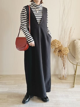 陽さん（レディース・156cm）の冬コーディネート