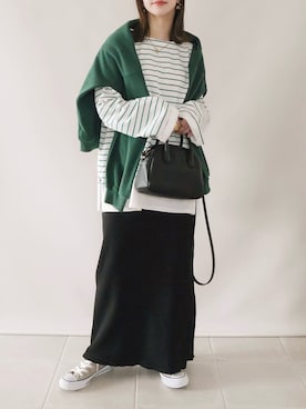 「RETRO GIRL（レトロガール）のアイテム」を使った、陽さん（レディース・156cm）の春コーディネート