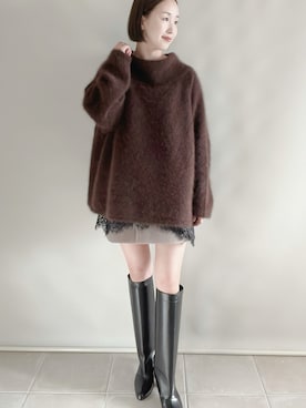 「plage（プラージュ）のアイテム」を使った、陽さん（レディース・156cm）の冬コーディネート