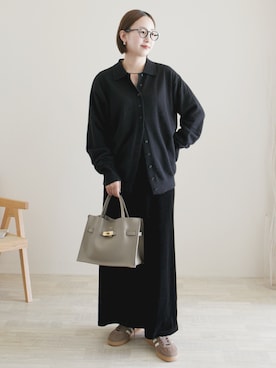 「アイテム（ピアス（両耳用））」を使った、陽さん（レディース・156cm）の秋コーディネート