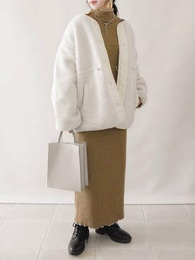 「classicalelf（クラシカルエルフ）のアイテム（ブルゾン）」を使った、陽さん（レディース・156cm）の秋コーディネート