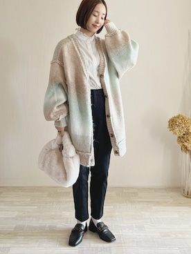 「inter-chaussures（インターショシュール）のアイテム」を使った、陽さん（レディース・156cm）の秋コーディネート