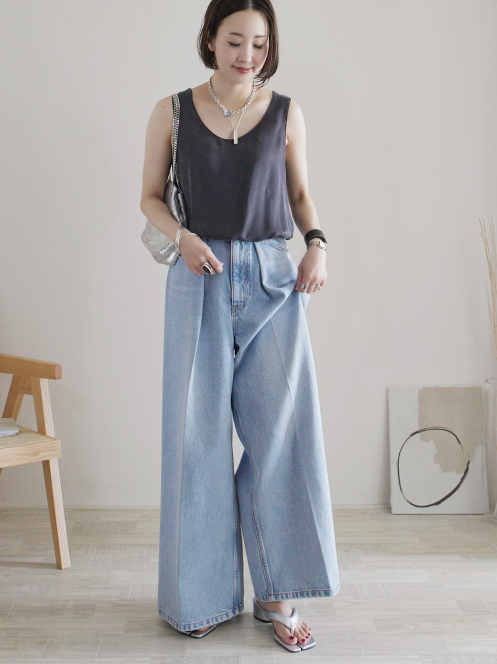 陽｜plageのデニムパンツを使ったコーディネート - WEAR