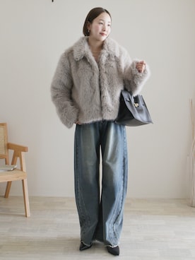 「アイテム（パンプス）」を使った、陽さん（レディース・156cm）の秋コーディネート