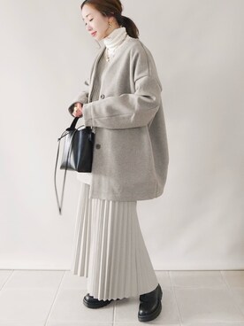 「しまむら（シマムラ）のアイテム（スカート）」を使った、陽さん（レディース・156cm）の冬コーディネート